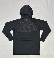 Peter Millar Hoodie Boys XL 13/14 Black Camo Softshell 1/4 Zip Pullover Athletic