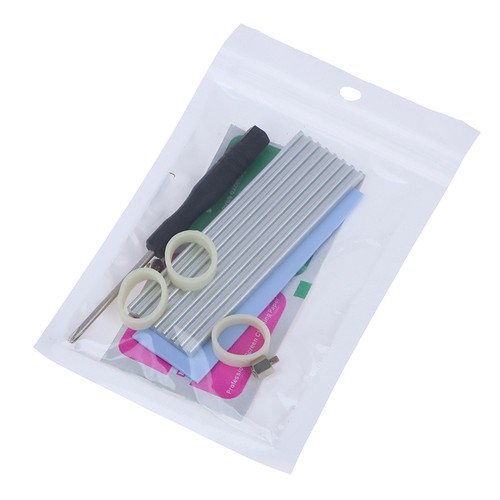 Aluminum cooling heatsink thermal pad for n80 nvme m.2 ngff 2280 pci-e ssd N _si - Afbeelding 18 van 18
