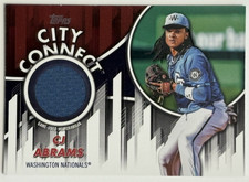 CJ Abrams 2026 Topps Baseball Series 1 City Connect Relic #CC-CA Nationals