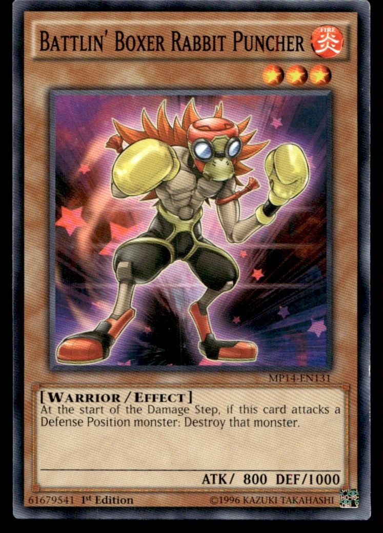 Battlin' Boxer Rabbit Puncher - MP14-EN131 - 1st Edition - YuGiOh | Buy 1 Get 2 