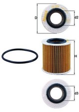 Ölfilter MAHLE OX 834D Filtereinsatz für FORD RANGER TKE 63,5mm VW AMAROK T1A 4