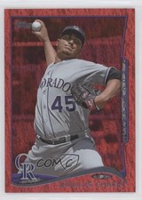 2014 Topps Red Hot Foil Jhoulys Chacin #69 1by