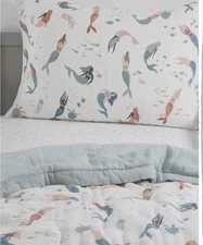 Little Unicorn Toddler Bedding 3-Piece Set | Super Soft Cotton Muslin Mermaid