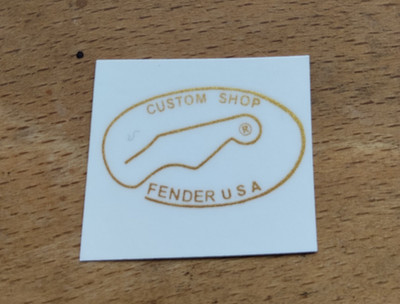 FENDER CUSTOM SHOP usa HEADSTOCK LOGO GITARRENKOPF FENDER CUSTOM SHOP usa