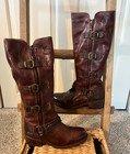 Bed Stu Women's Cobbler Series Buckle Teak Rustic Boots Size 6.5 - NWOB $300 — photo 2