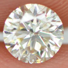 Loose Round Shaped Diamond J/SI1 Polished Certified Natural Enhanced 0.50 Carat