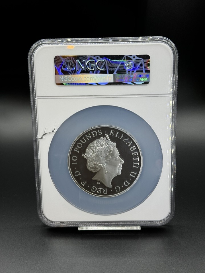 Great Britain UK 2021 Queen's Beasts Completer Silver Coin 5oz 10 Pound NGC PF70 eBay