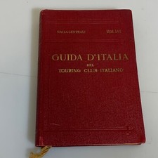 Guida D'Italia centrale del Touring Club Italiano volume terzo
