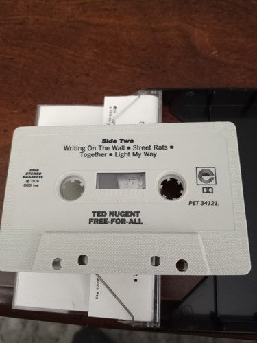 Ted Nugent "Free For All" Cassette Tape Vintage 1976 Rock/Heavy Metal - Picture 4 of 5
