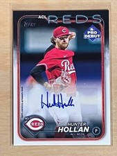 2024 Topps Pro Debut Auto Hunter Hollan Cincinnati Reds Autograph