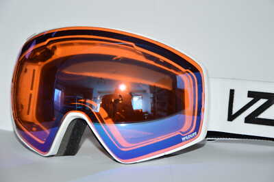 Ski Brille VONZIPPER JETPACK WHITE GLOSS LOW LIGHT BLUE CHROME + CLEAR 