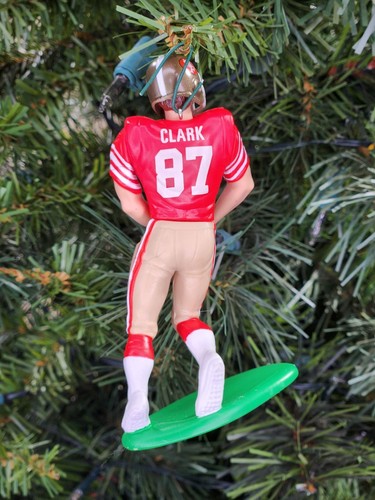Dwight Clark San Francisco 49ers NFL Football Xmas Tree Ornament Holiday Jersey - Picture 4 of 6