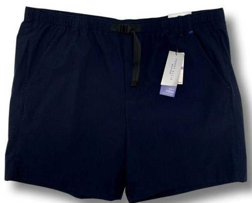MSRP $69 Perry Ellis Motion Men's Dark Sapphire Shorts Size XXL/ EEG Slim fit - Picture 2 of 8