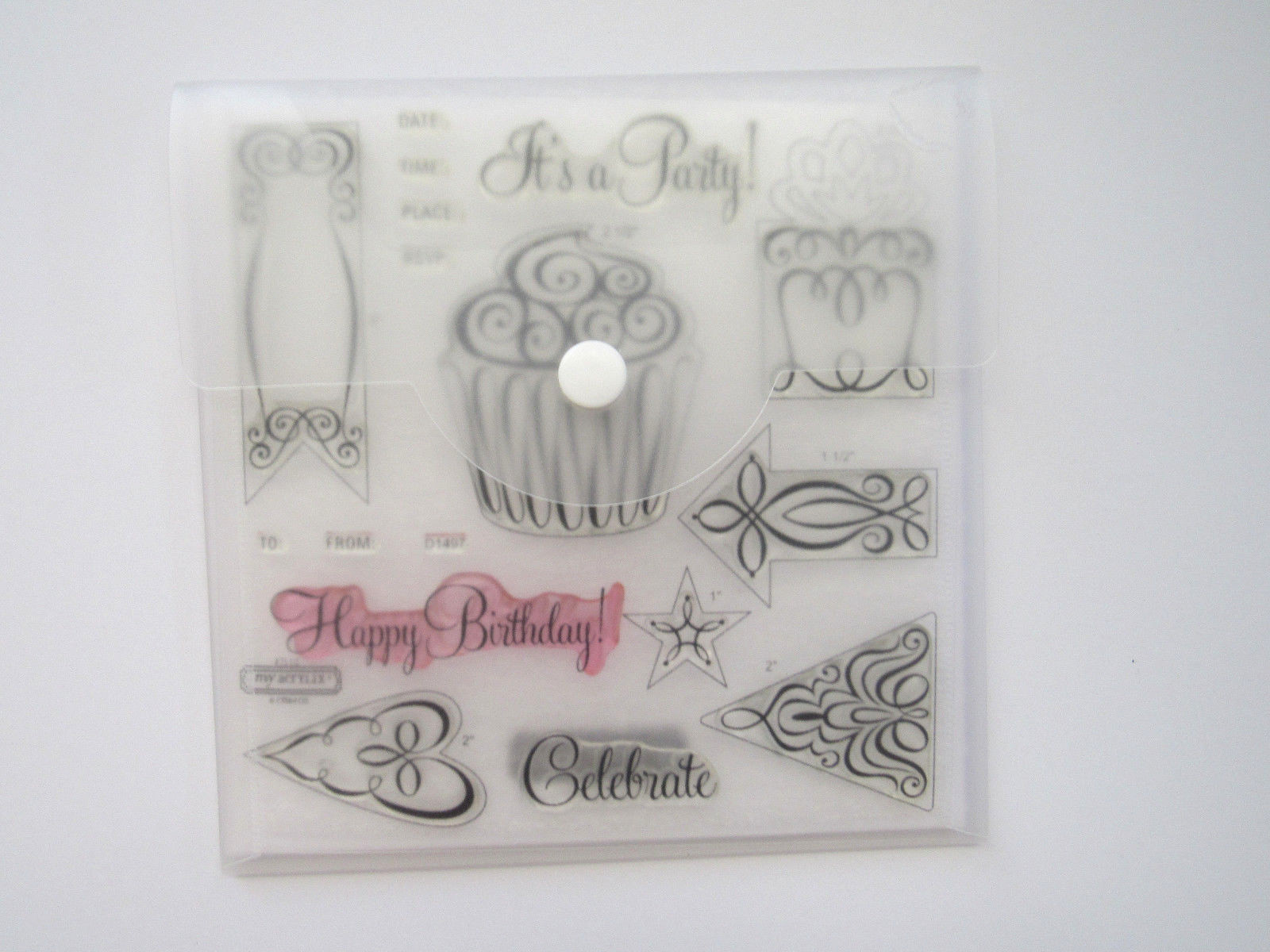 My Acryllix "Celebration" CTMH Close To My Heart (D1497) Stamp Set