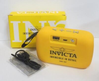 INVICTA INVINCIBLE IN DETAIL SINCE 1837 YELLOW SPEAKER BOXED *SEE DETAIL*