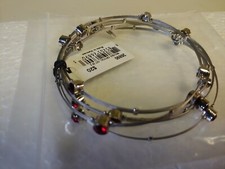 Cookie Lee Red Genuine Crystal Bracelet Set of 5 NWT New With Tags