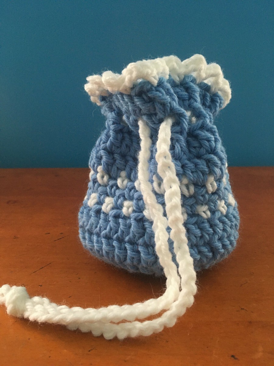 Handmade Crochet Dice Bag, D&D,Dungeons Dragons,RPG,Game,Pouch