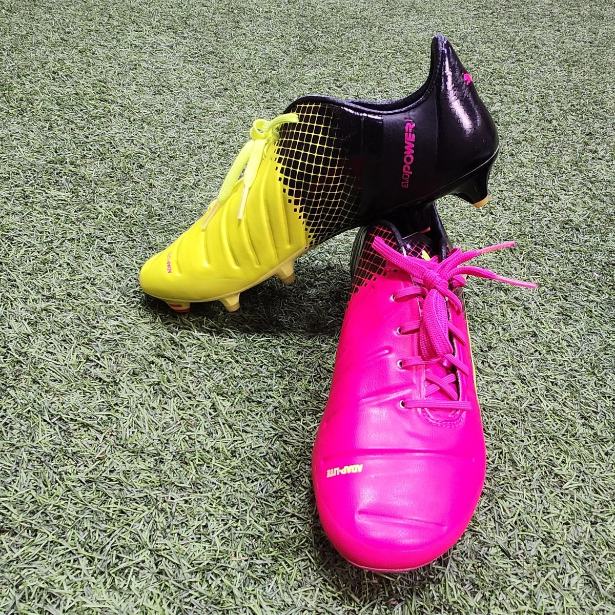 シューズ PUMA EVOPOWER Puma evoPOWER 1.3 Tricks Fg Men's Soccer Shoes Pink-Yellow