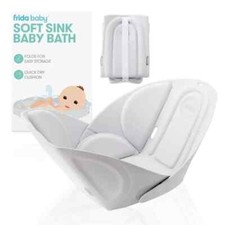 Frida Baby Bathtub Soft Sink Bath Bather Foldable Easy Storage Quick Dry Cushion