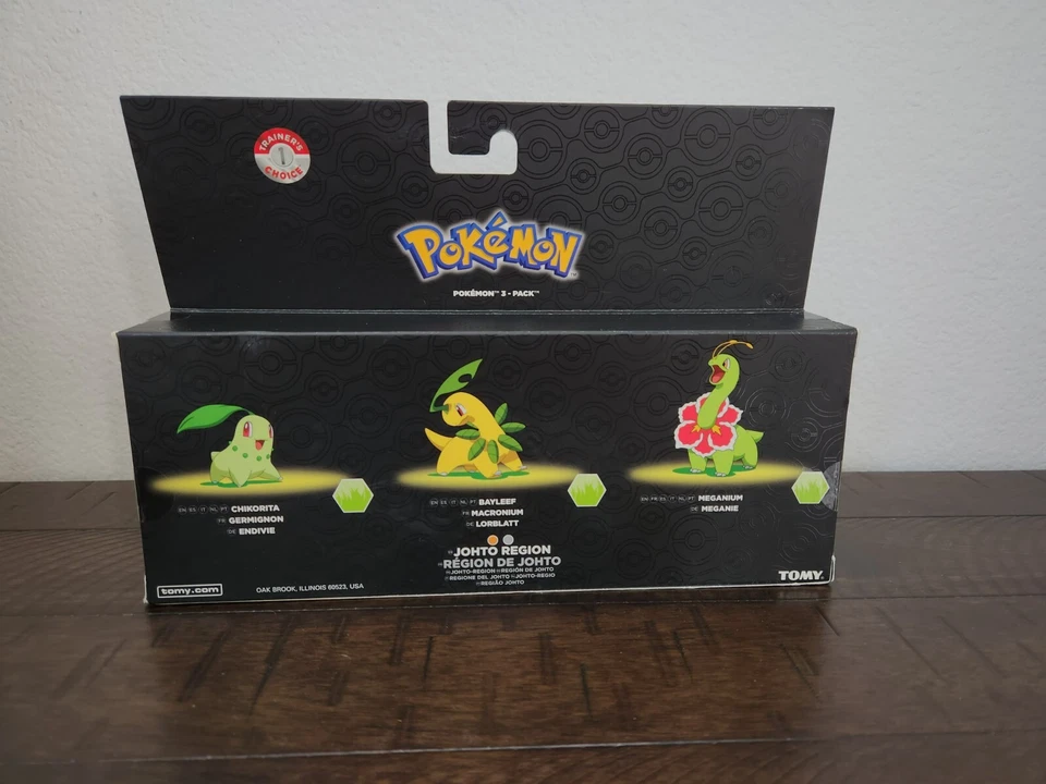Tomy Pokemon Trainers Choice 2014 paquete de 3 coleccionables Chikorita/Bayleef/Meganium Foto 2 de 3