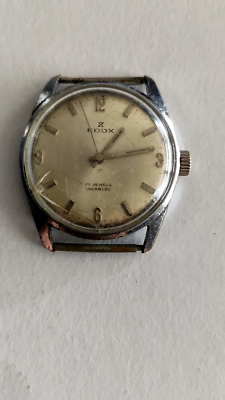 Vintage EDOX 17 Jewels Incabloc Men's Analog Watch | eBay