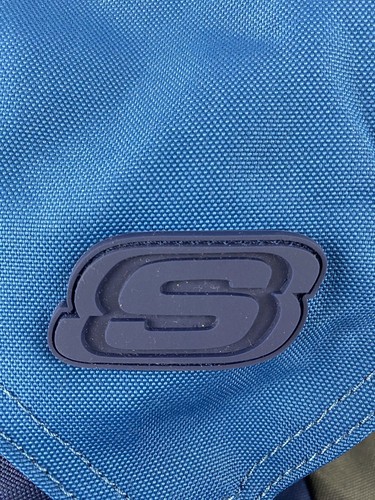 Skechers Backpack Blue & Grey 26x46x14cm Unisex - Picture 2 of 14