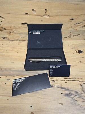 Porsche Design P 3100 Writing Tools Tec Flex Woven Gold/Silver H52