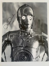 ANTHONY DANIELS In Person Signed Autograph 28x35cm Star Wars