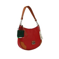 New Vera Pelle Women's Tote Bag,Genuine Italian Leather,Large,Red,Made In Italy