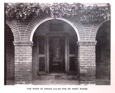 1923 University of Virginia Corks & Curls Room of Edgar Allan Poe West Range