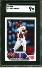2023 TOPPS #372 RONNY HENRIQUEZ RC TWINS SGC 9