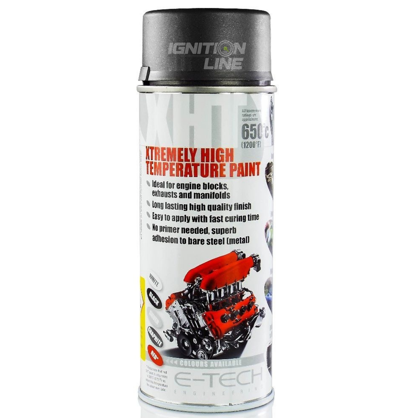 ETech XHT VHT Exhaust Extremely High Temperature Spray Paint