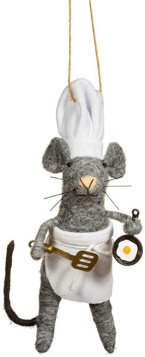 Sass & Belle Mouse Chef Felt Decoration - Image 5