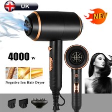 Professional Hair Dryer 4000W Fast Drying Ionic Hairdryer with Diffuser Hairdrye