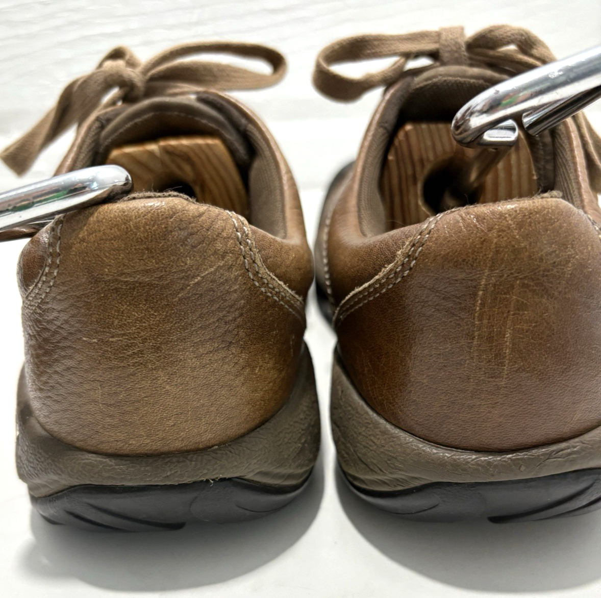 Scarpe stringate Keen Hiking Presidio Oxford in pelle marrone da donna taglia 8