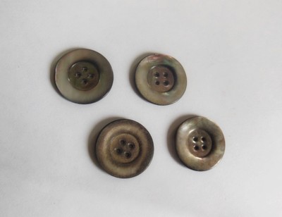 Lot De Mercerie Vintage : Gros Boutons Blancs Et Nacrés - Pour Créations Ou Restauration