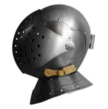 Medieval Knight Armor Great Bascinet Helmet Perfect Cosplay Helmet or Gift Item