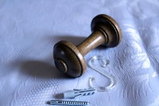 Schalhalter Holz Eiche Raffhalter für Gardinen Vorhänge mit Schrauben und Dübel