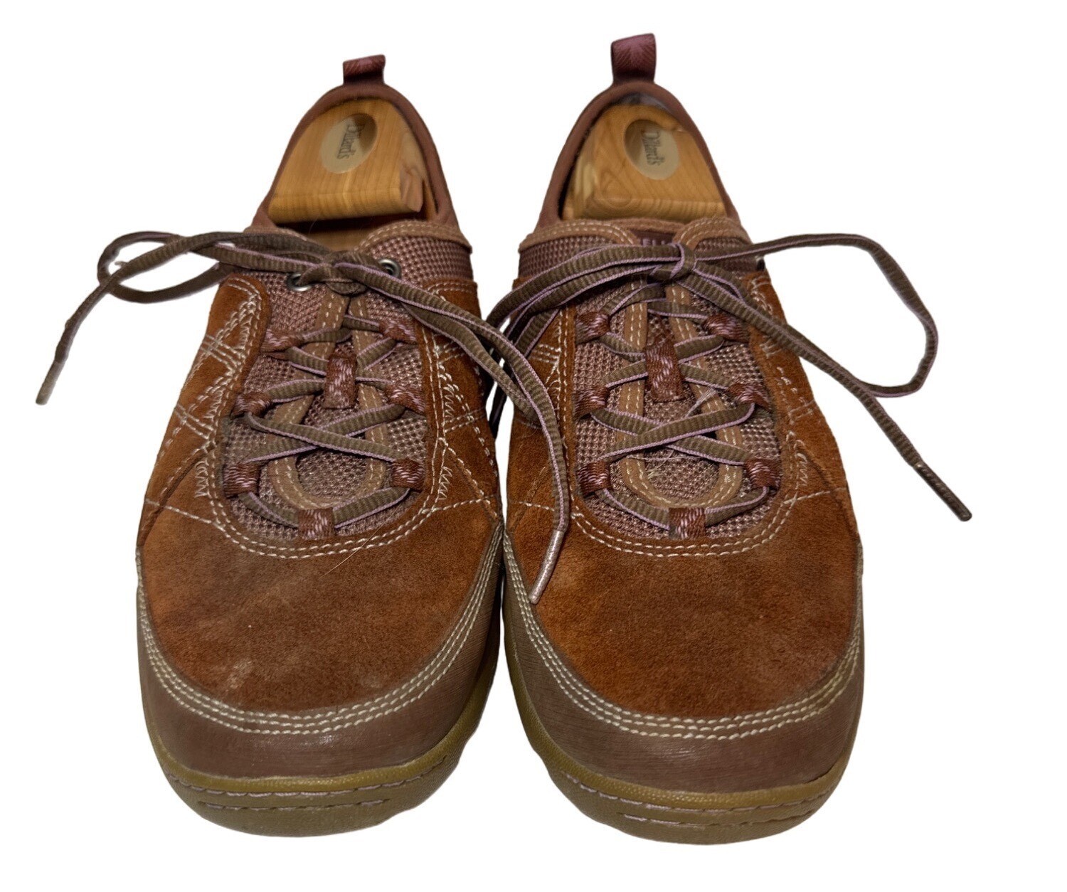 Sneakers donna Merrell taglia 10 Mimosa Glee scamosciate stringate cannella punto contrasto