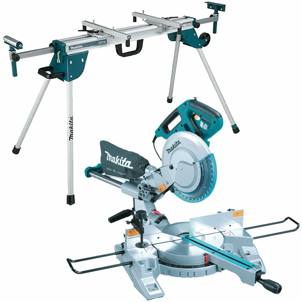 Makita LS1018L 260mm Slide Compound Mitre Saw Laser With Leg Stand