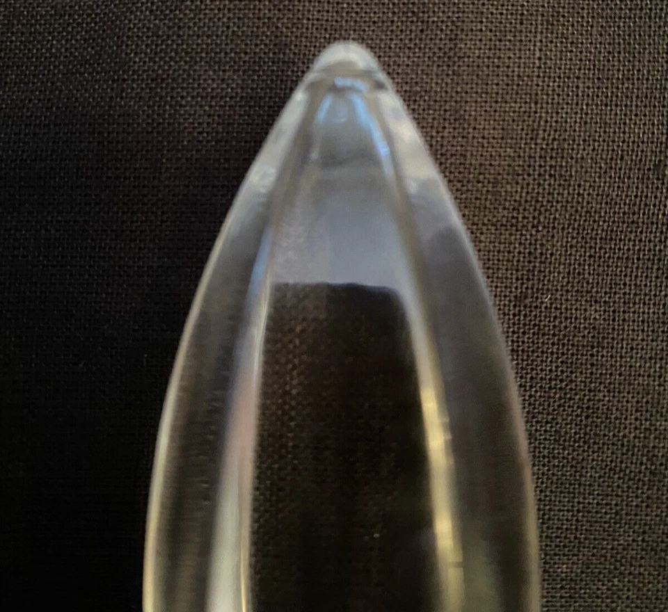 Botella de toalla tapón de vino cristal de plomo delantero hecho en Austria 6" usado en excelente estado Foto 4 de 4