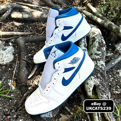 #ad Nike Air Jordan 1 Mid SE White Industrial Blue White FN5215 141 Men#x27;s Multi Size $100.22