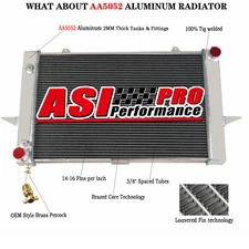 2-Row Aluminum Radiator Fits 1998-2004 2001 Volvo C70 V70 S70 GLT 2.3L 2.4L L5