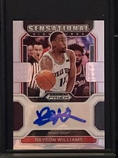 Bryson Williams 2022 Prizm Draft Picks #SS-BWI Sensational Signatures Auto
