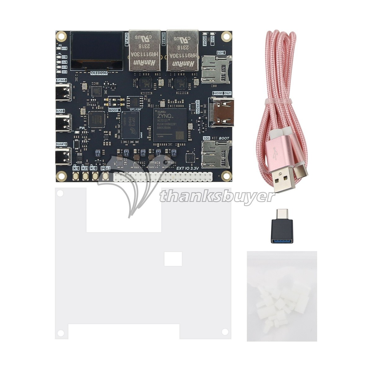 7020 Mini FPGA Development Board 5V Type-C Powered with Acrylic