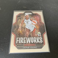 2023 #7 Jackie Young WNBA Panini Prizm Basketball FIREWORKS Insert Aces