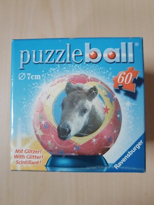 Mini-Puzzle - Ball mit Pferd - Motiv 7cm  Durchmesser