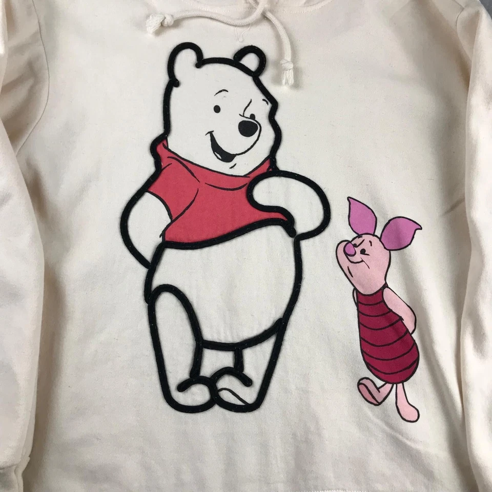 Winnie The Pooh Sudadera con Capucha Mujer Grande Marfil Polar Lechón Sudadera con Capucha Foto 2 de 4