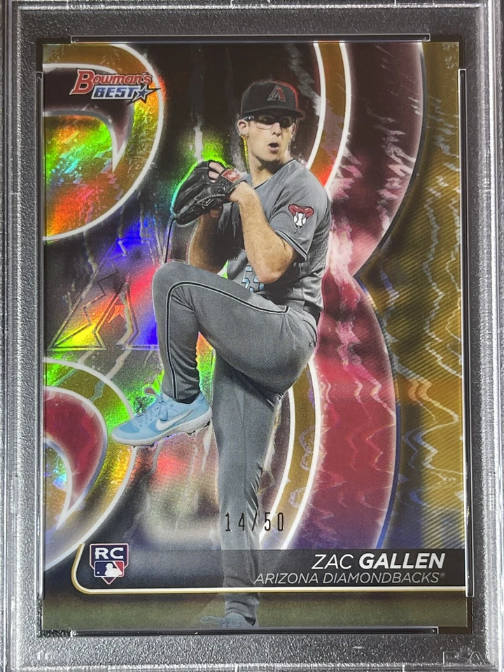 Zac Gallen RC 2020 Bowman’s Best Gold Refractor /50 Rookie Card PSA 10 GEM MINT - Image 4 of 4