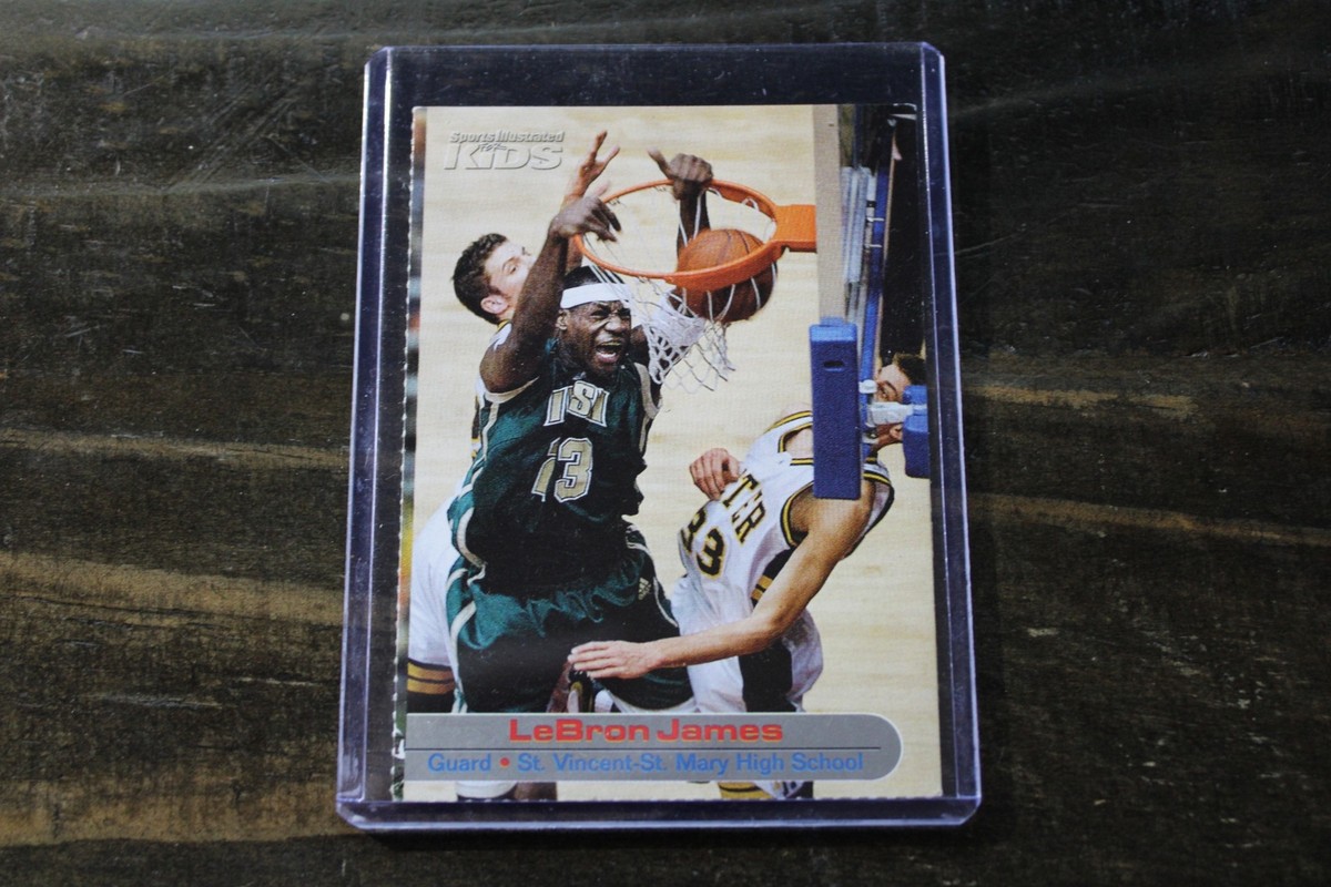 lebron james sports illustrated for kids card